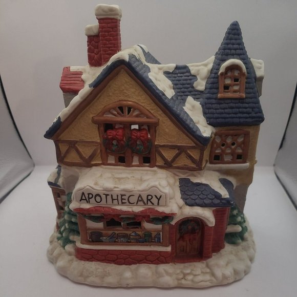Mervyn's Village Square 1994 "Apothecary" Rare HTF Vintage EUC *no power cord - Picture 1 of 9